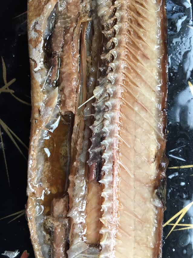 滷透且多汁的秋刀魚肉(骨頭入口即化)